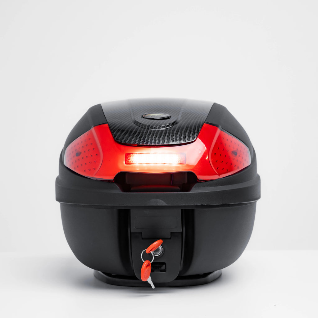 Universal Rear Motorcycle Cool Box Carbon Type 004