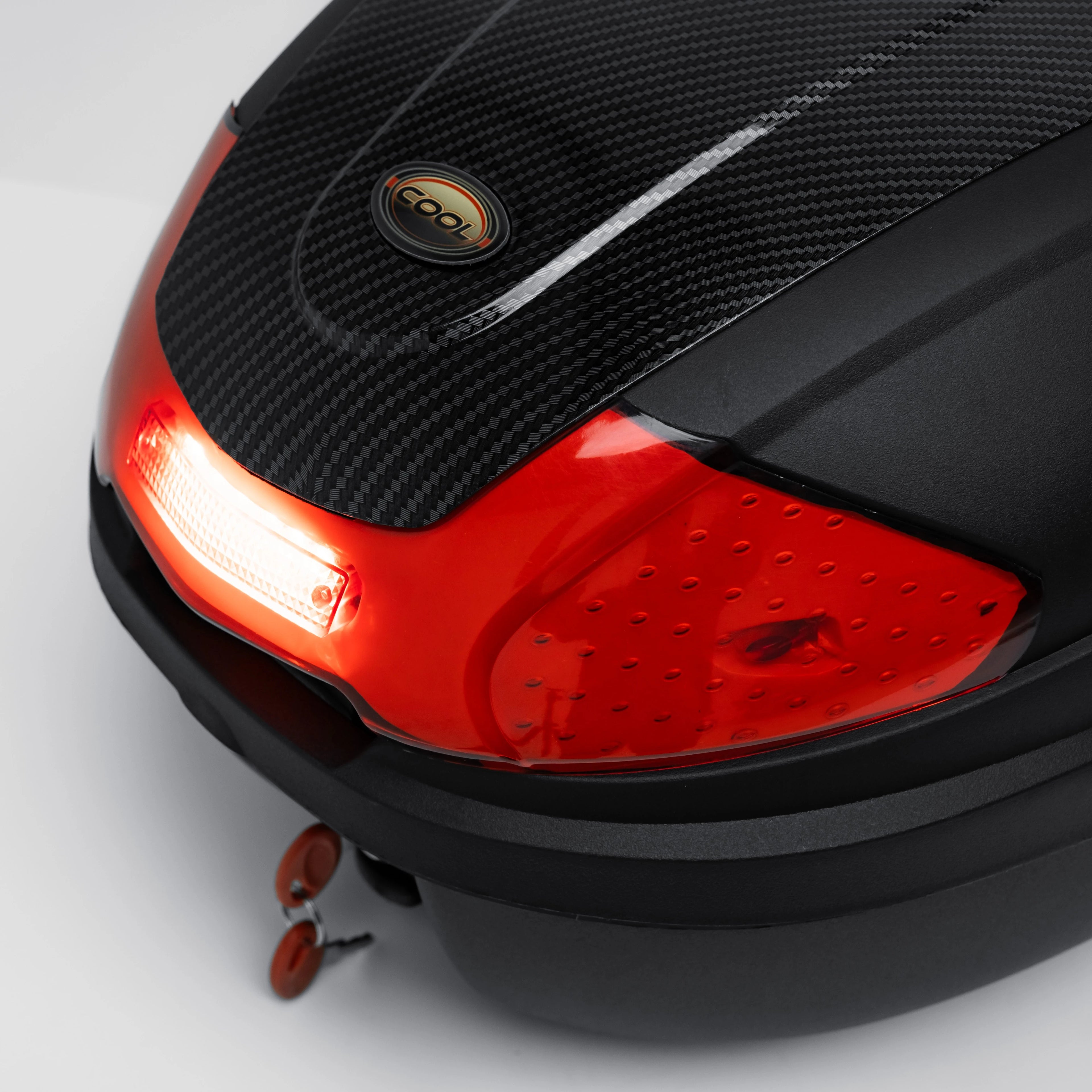 Universal Rear Motorcycle Cool Box Carbon Type 004