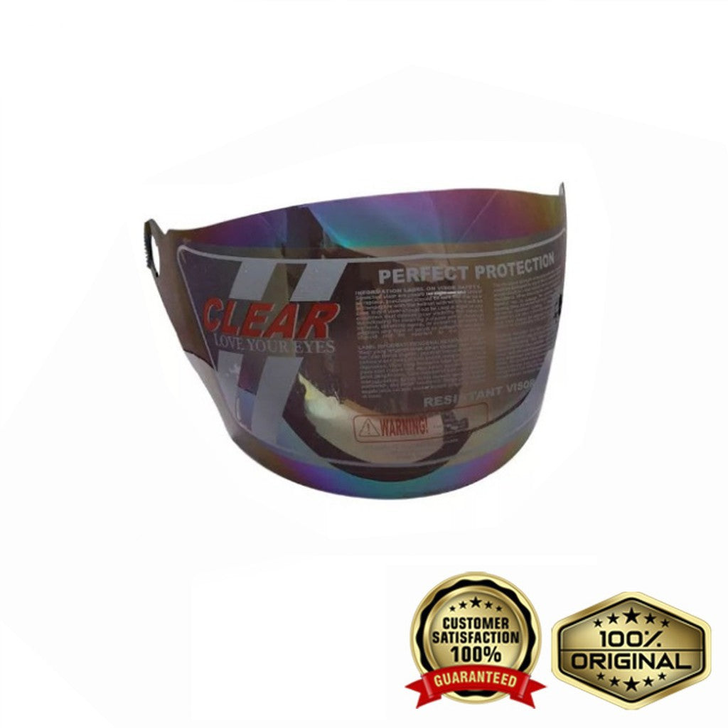Mirror Helm / Visor Helm CLEAR Helm Ink Cx 22 / Kyt Forza / Hadiah dari Honda (27A) - Rainbow