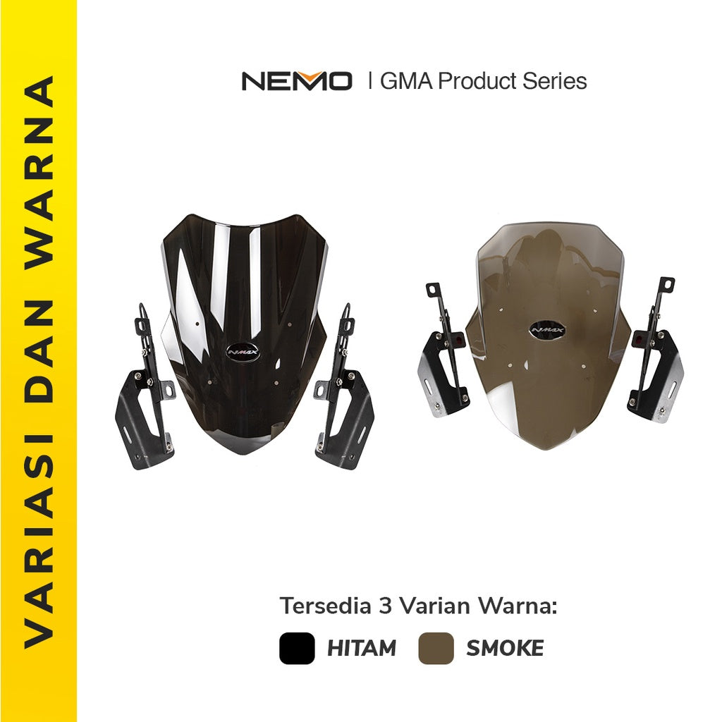 Nemo Windshield / Visor Type Navigator + Bracket for Yamaha NMAX 2020 - Alternate View