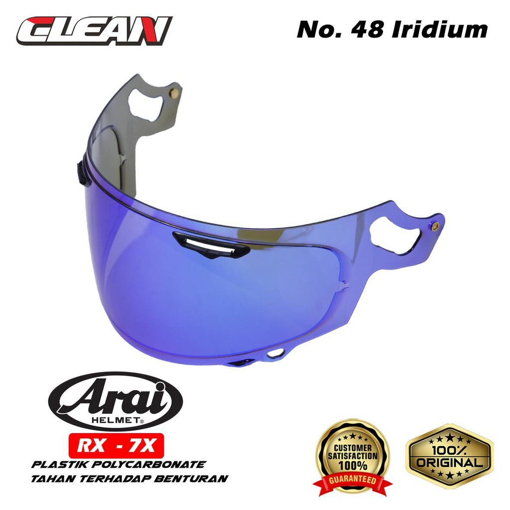 CLEAN Mirror Helm Iridium Full Face Arai Rx7