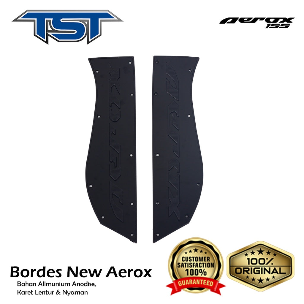 TST Bordes / Footstep Kaki Stainless Steel Yamaha Aerox New Connected - Alternate View