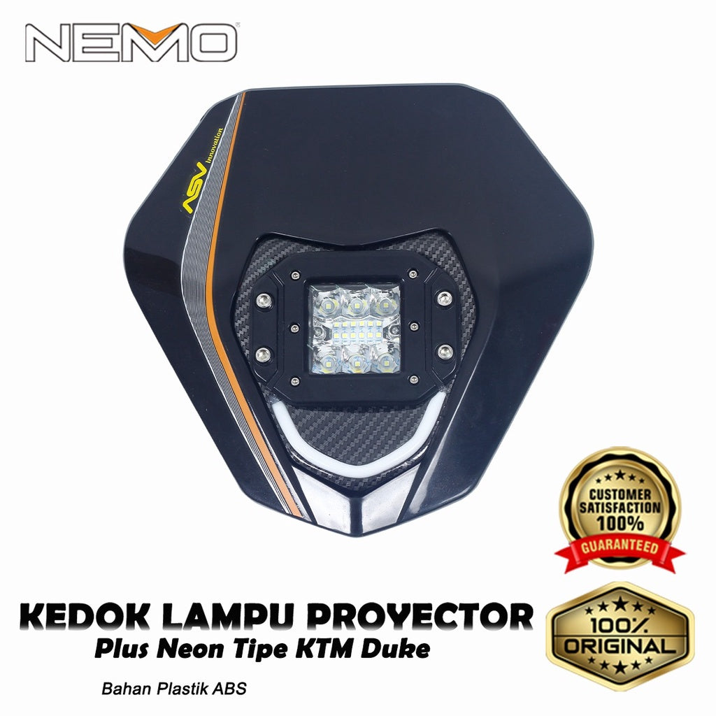 Nemo Headlight Mask Projector Plus Neon Type KTM Duke