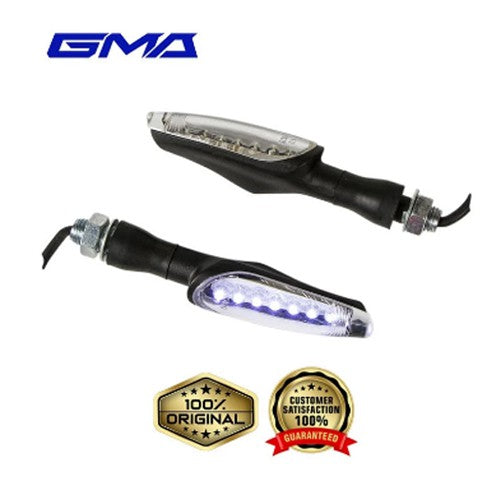 GMA Turn Signal Turn Signal Led Alumunium GMA Type 4004 Universal - Crome - White