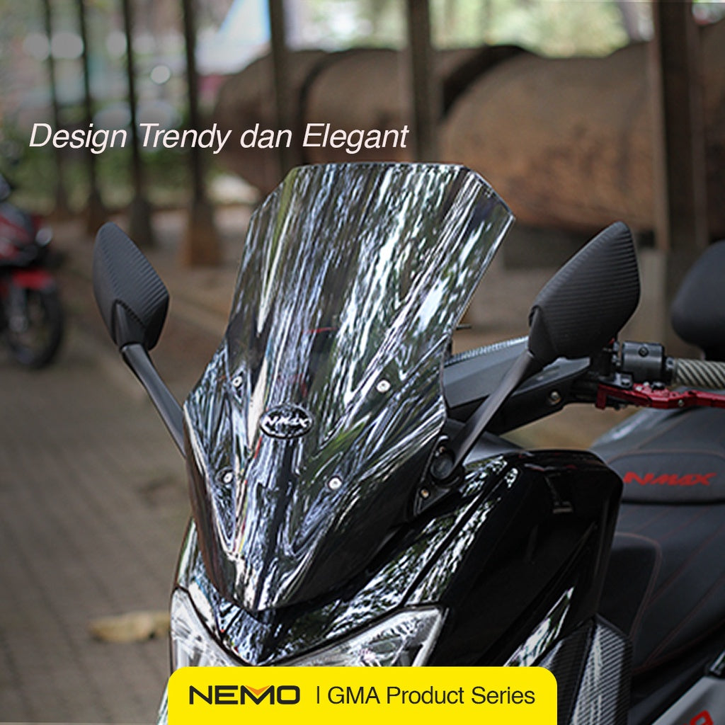 Nemo Windshield / Visor Type Navigator + Bracket for Yamaha NMAX 2020
