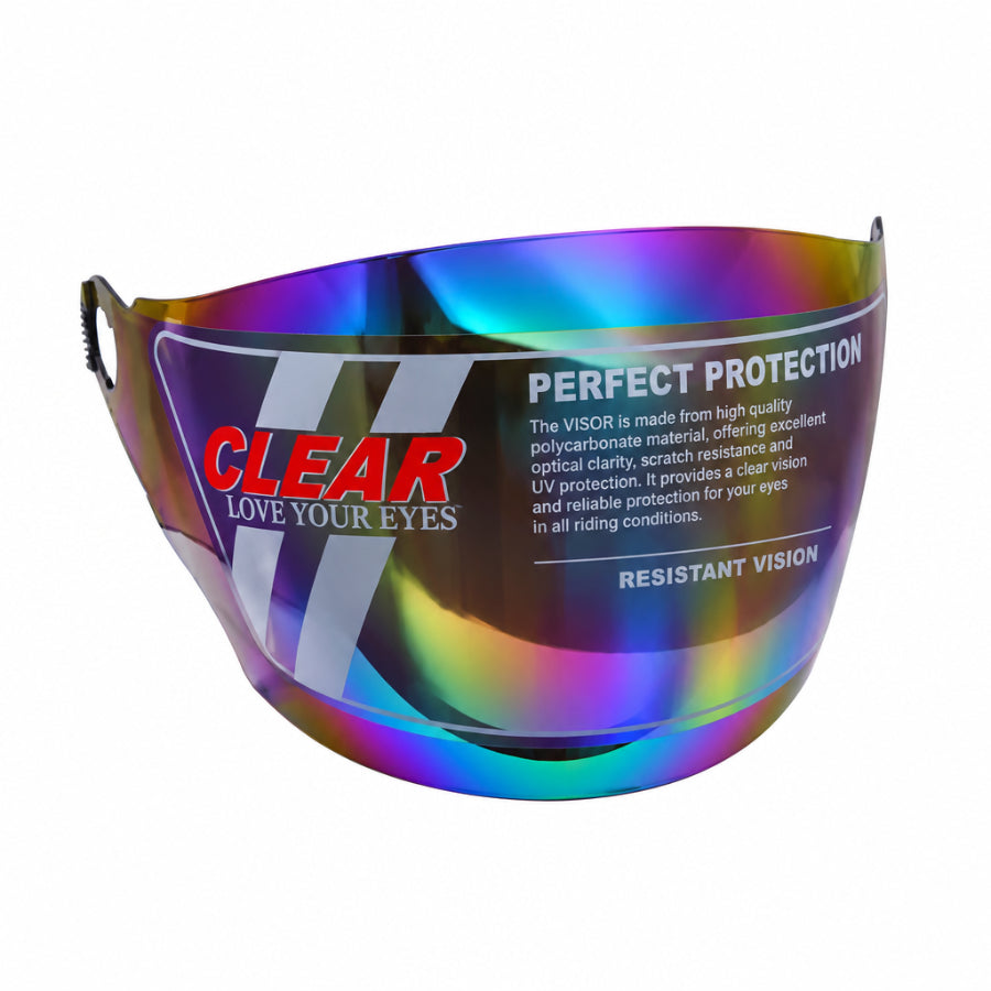 Mirror Helm / Visor Helm CLEAR Helm Ink Cx 22 / Kyt Forza / Hadiah dari Honda (27A) - Rainbow