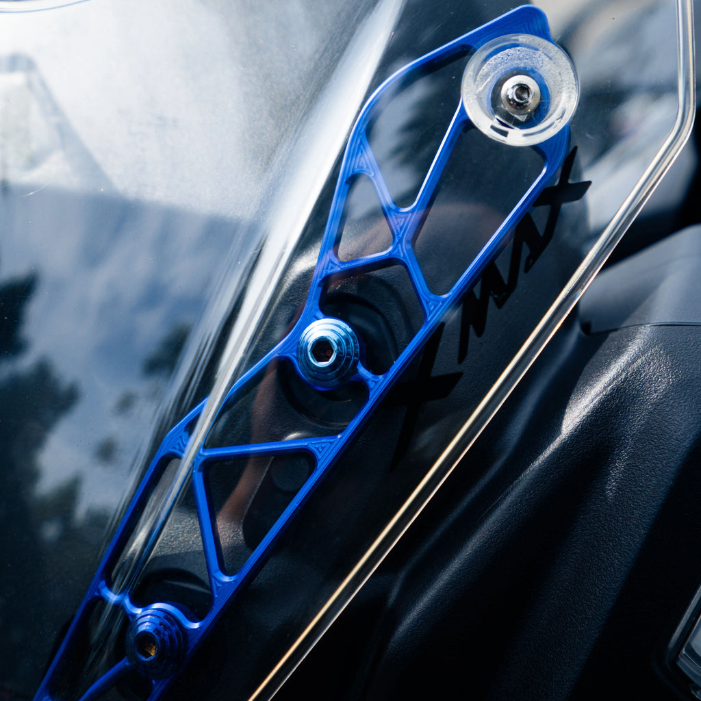 NEMO Windshield Type Sporty + cnc bracket Yamaha Xmax Connected