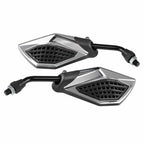 GMA Honeycomb Rear View Mirrors Universal - (Honda, Yamaha & Suzuki)
