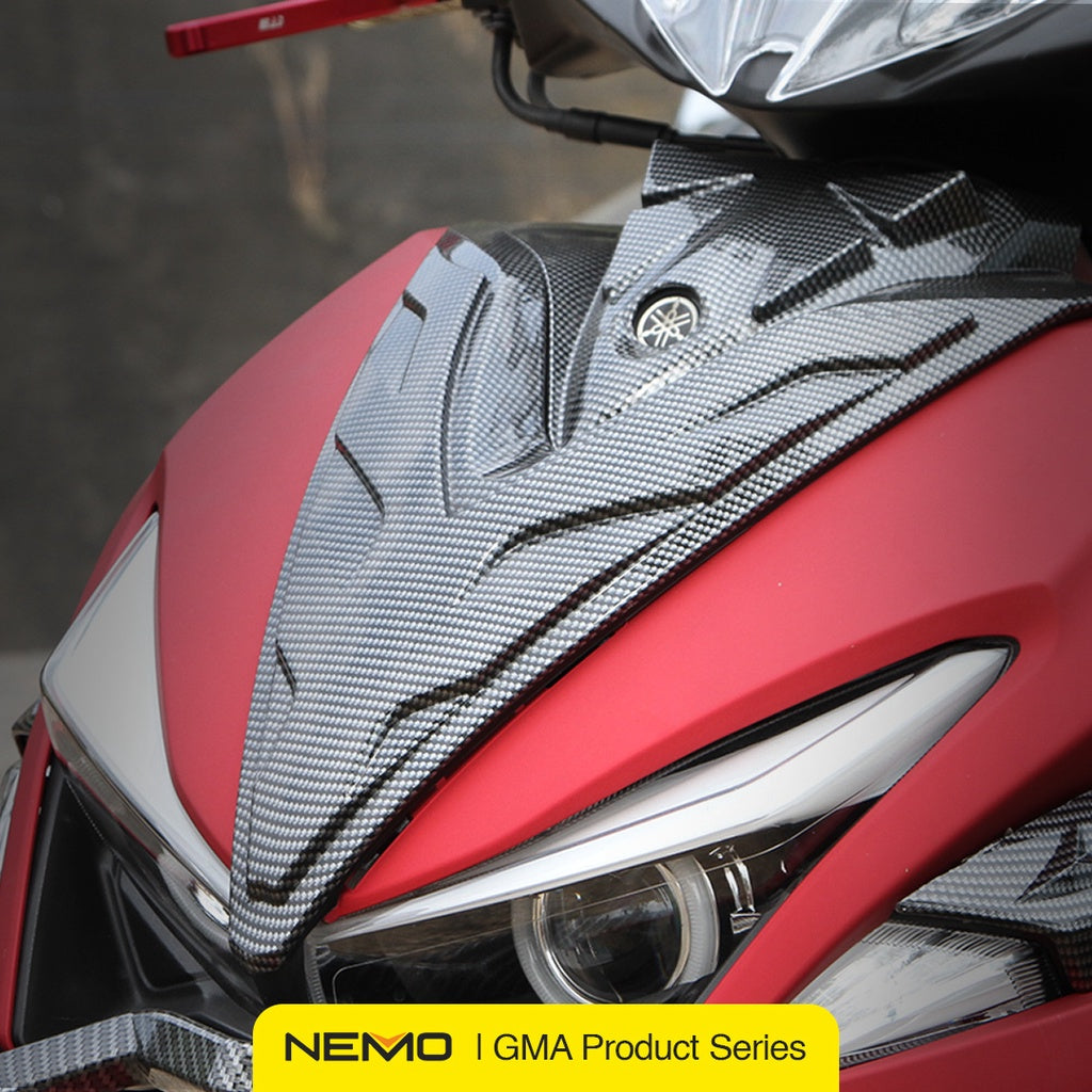Nemo Cover / Cover Dada Bagian Front Carbon Yamaha Aerox 155