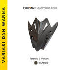 Nemo Cover / Cover Batok Headlight Carbon Yamaha Aerox 155 - Alternate View