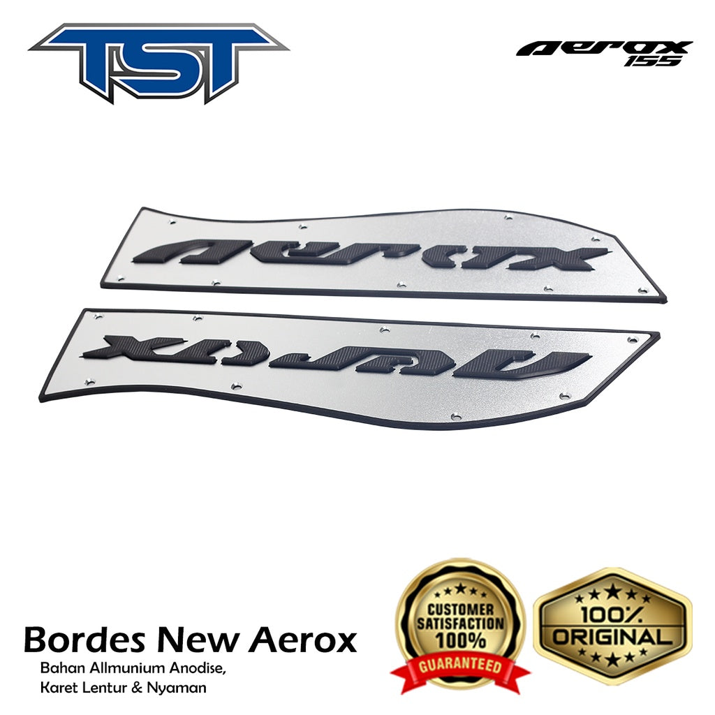 TST Bordes / Footstep Kaki Stainless Steel Yamaha Aerox New Connected