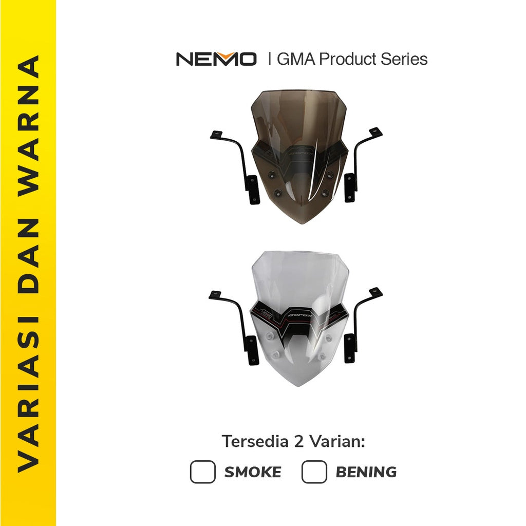 Nemo Windshield Apollo for Yamaha Aerox 155 - Alternate View