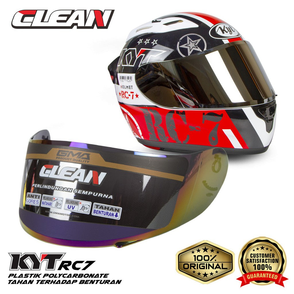 Mirror Helm / Visor Helm CLEAN KYT RC Seven R10 RC7 (No.44)
