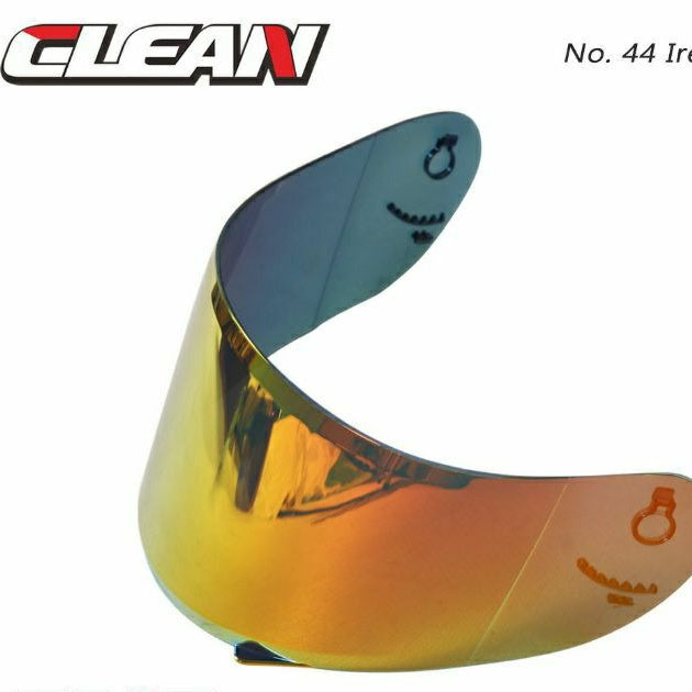 CLEAN (No.45) Mirror Helm KYT TT Course Iridium