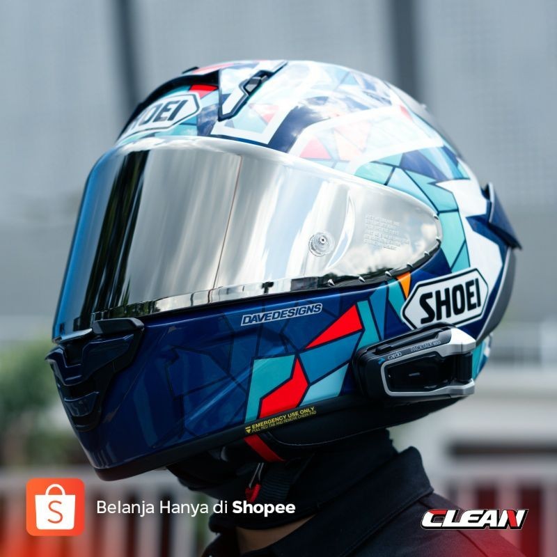 CLEAN Mirror Helm Shoei Z8 X-15 X-SPR Iridium Silver No. 54