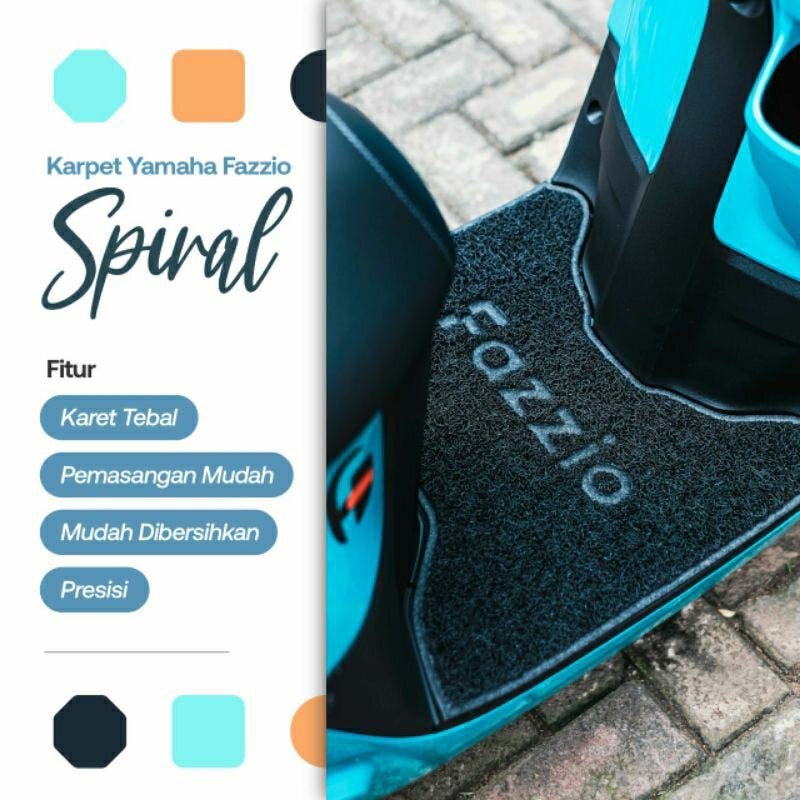 NEMO Spiral Floor Mat / Mie for Yamaha Fazzio - Alternate View