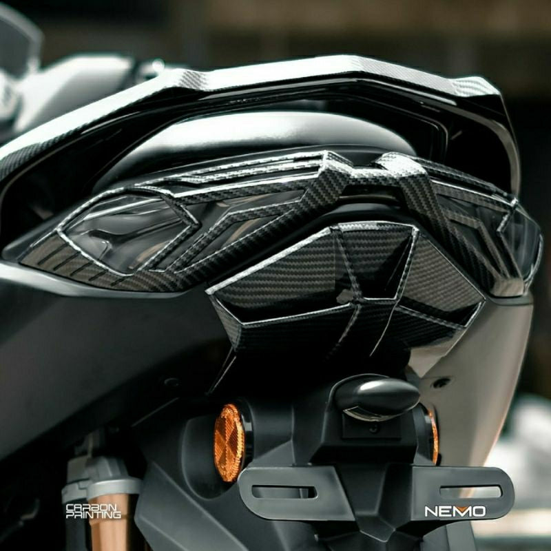 NEMO Cover Bagian Lower Tail Light Yamaha AllNew NMAX Carbon - Alternate View