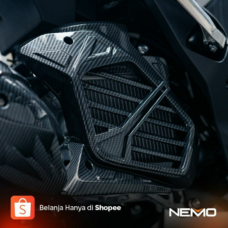 NEMO Protector / Cover Radiator Carbon Yamaha Lexi Lx 155 - Alternate View