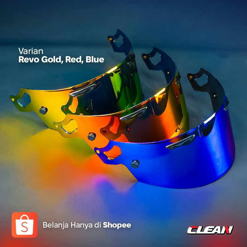 CLEAN Helmet Visor for Helm Arai RX-7X and Astro GX IRIDIUM 48. A