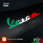 VIRTU Cover Battery Carbon Vespa Sprint Primavera Iget 2017-2023