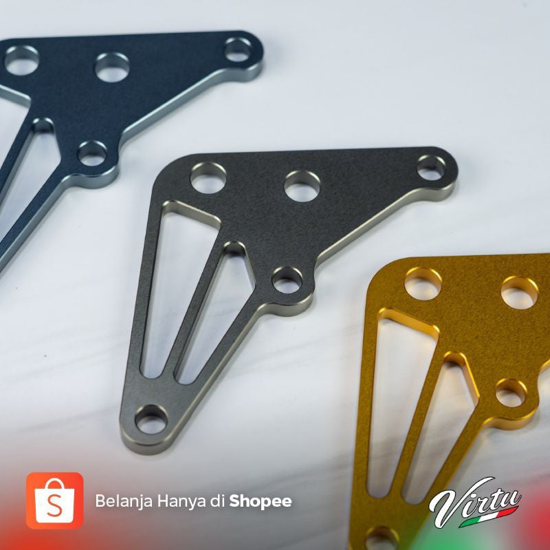 VIRTU Lowering Kit Shock / Pemundur Shockbreaker CNC Vespa Sprint Primavera S LX - Alternate View