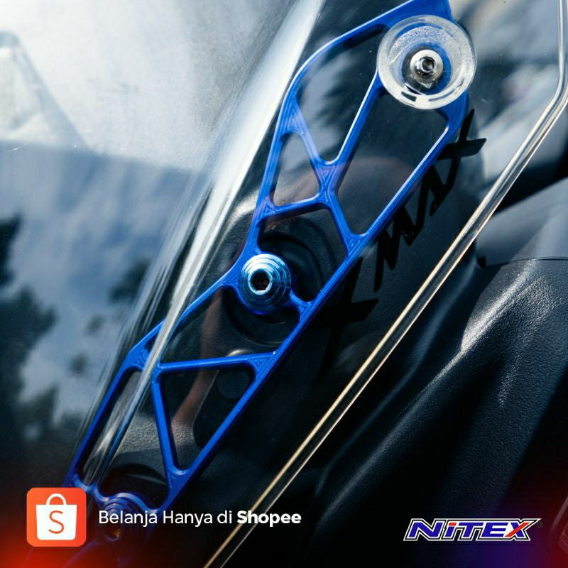 NITEX Bracket / Bracket CNC Windshield XMAX Connected 2023 Type Nagoya - Alternate View