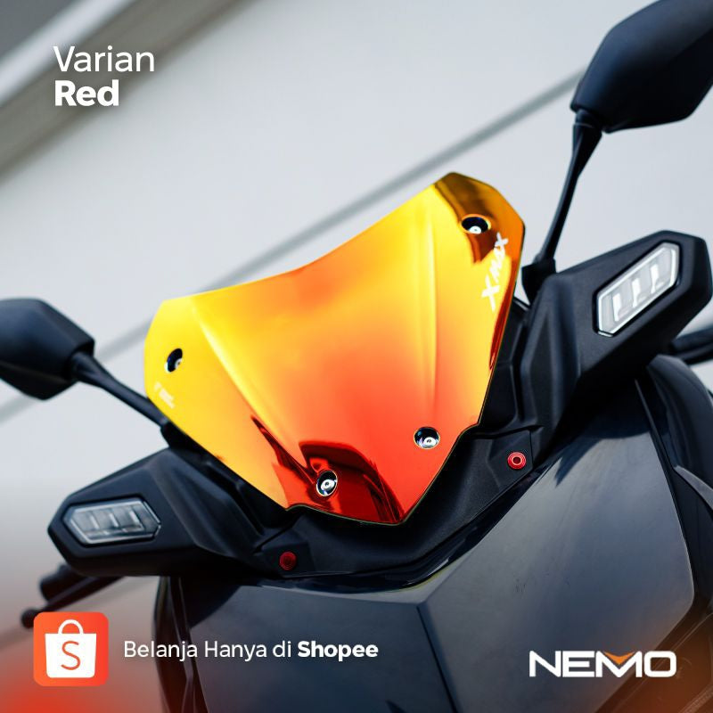 NEMO Windshield / Visor Iridium New XMAX Connected Type Sporty - Alternate View