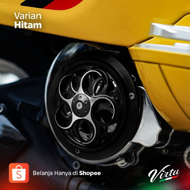Virtu Cover / Cover Fan Spinner CNC Vespa Sprint / S / LX / GTS / Primavera - Alternate View