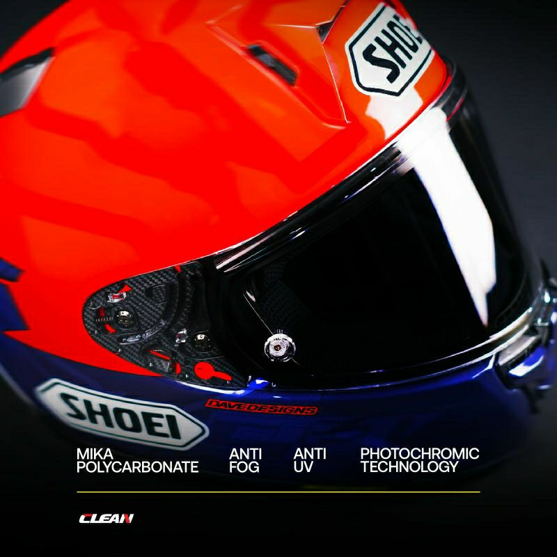 CLEAN Helmet Visor SHOEI Z8 Photochromic Bening No. 54 - Alternate View