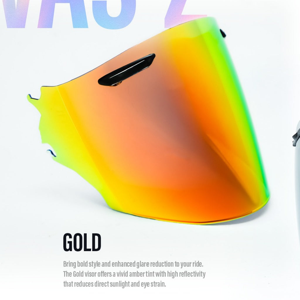 Clean Mirror Helm Photochromic / Iridium Visor Helm VAS-Z - Alternate View