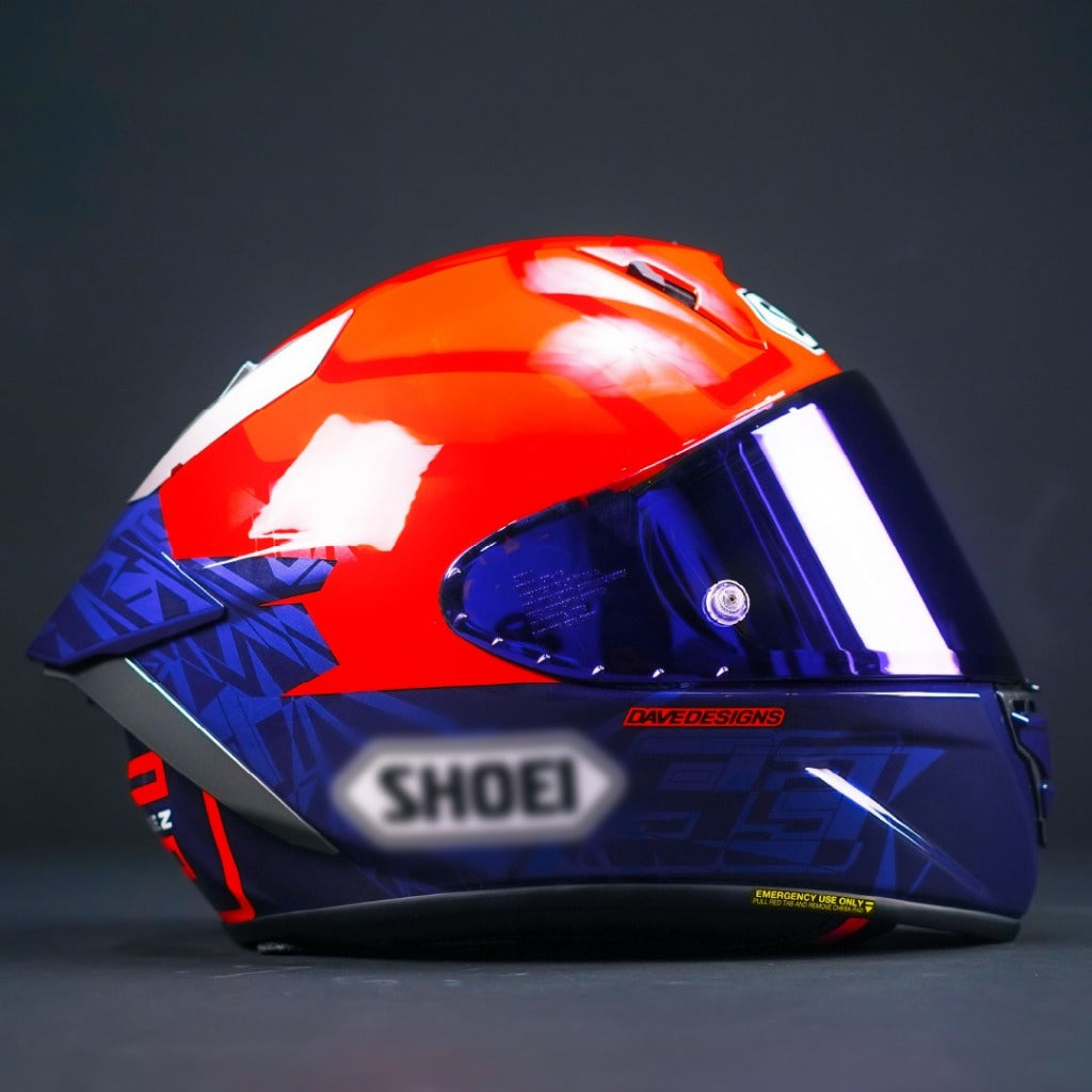 CLEAN Helmet Visor Shoei Iridium Z8 X-15 X-SPR No. 54 - Alternate View