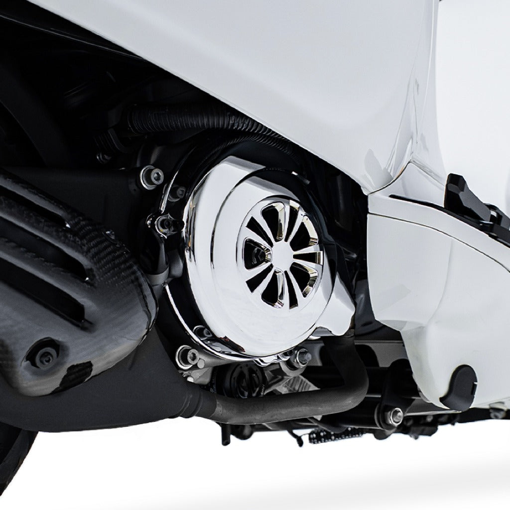 Virtu Cover Fan Cover Fan Chrome Piaggio Vespa Sprint Primavera LX / S