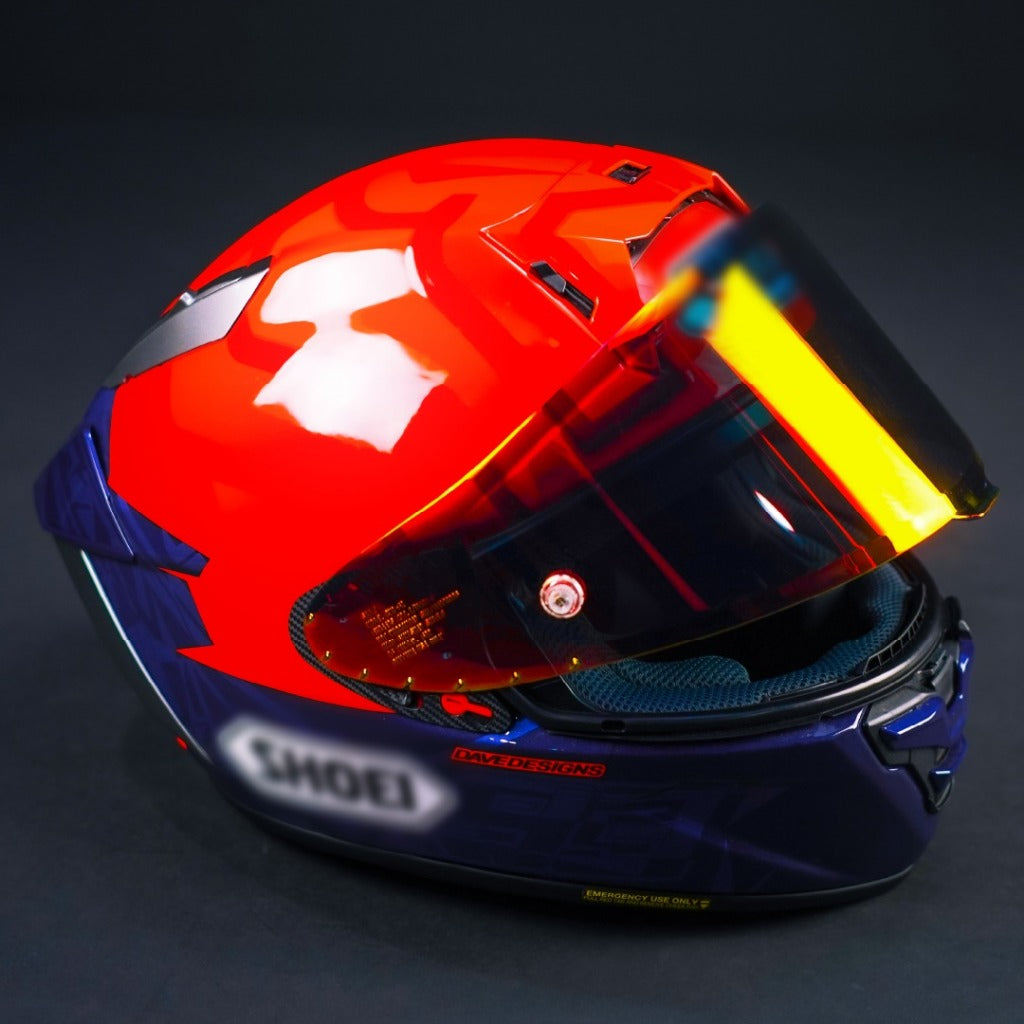 CLEAN Mirror Helm Shoei Iridium Z8 X-15 X-SPR No. 54 - Alternate View