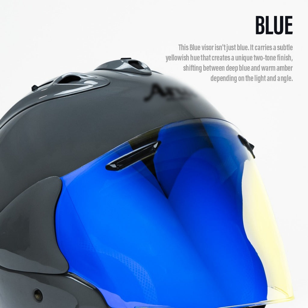 Clean Mirror Helm Photochromic / Iridium Visor Helm VAS-Z