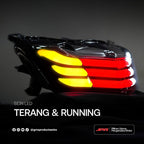 JPA Tail Light / Brake Type Garis Black Edition NMAX Old