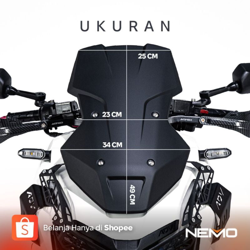NEMO Windshield Honda ADV 160 / ADV 150 Type Tatical