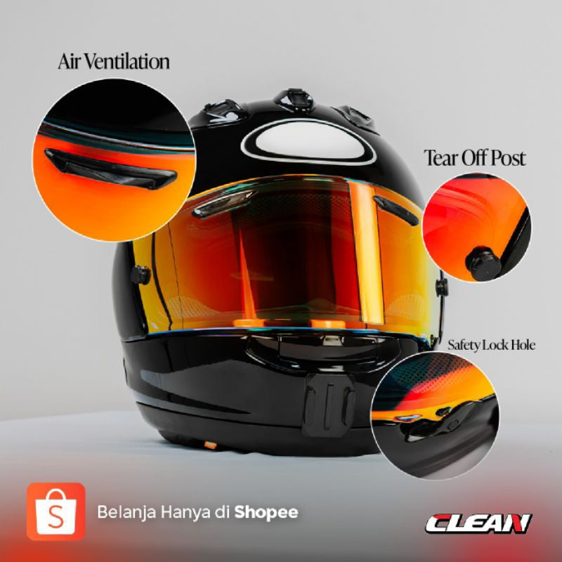 CLEAN Mirror Helm Arai RX-7X / Astro GX Photocromic Flat Iridium (48A)