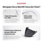 Clear Mirror Helm No 27 Helm Honda / Ink CX 22 / BMC 550 / KYT Forza