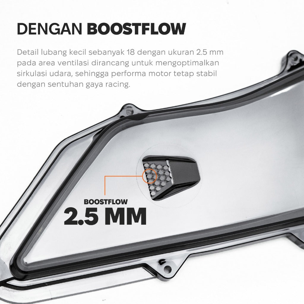 Nemo Cover Air Filter Slim Transparent XMAX Old and Connected