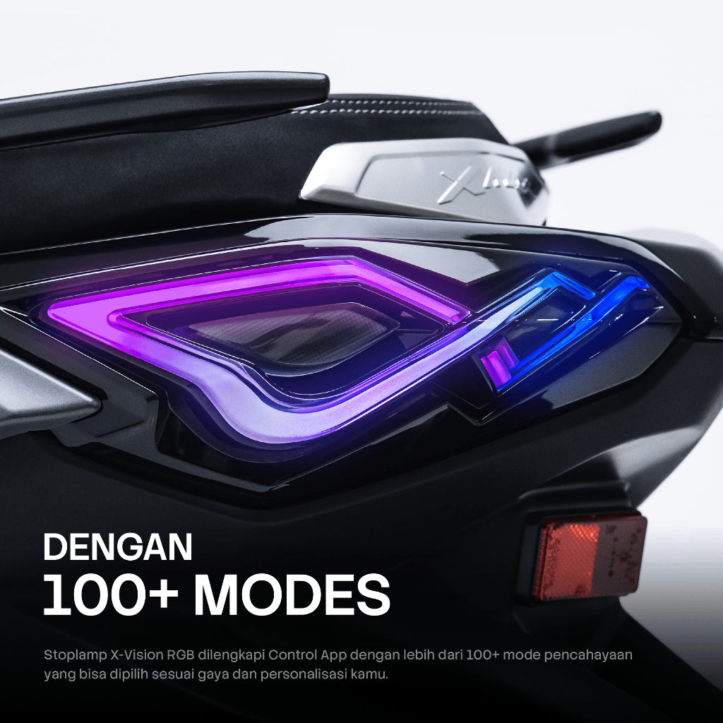 JPA Tail Light / Tail Light X-Vision RGB XMAX Connected V2 and Techmax V3 - Alternate View