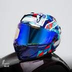 Clean Mirror Helm Photochromic Iridium Visor X15 & Z8 - Alternate View