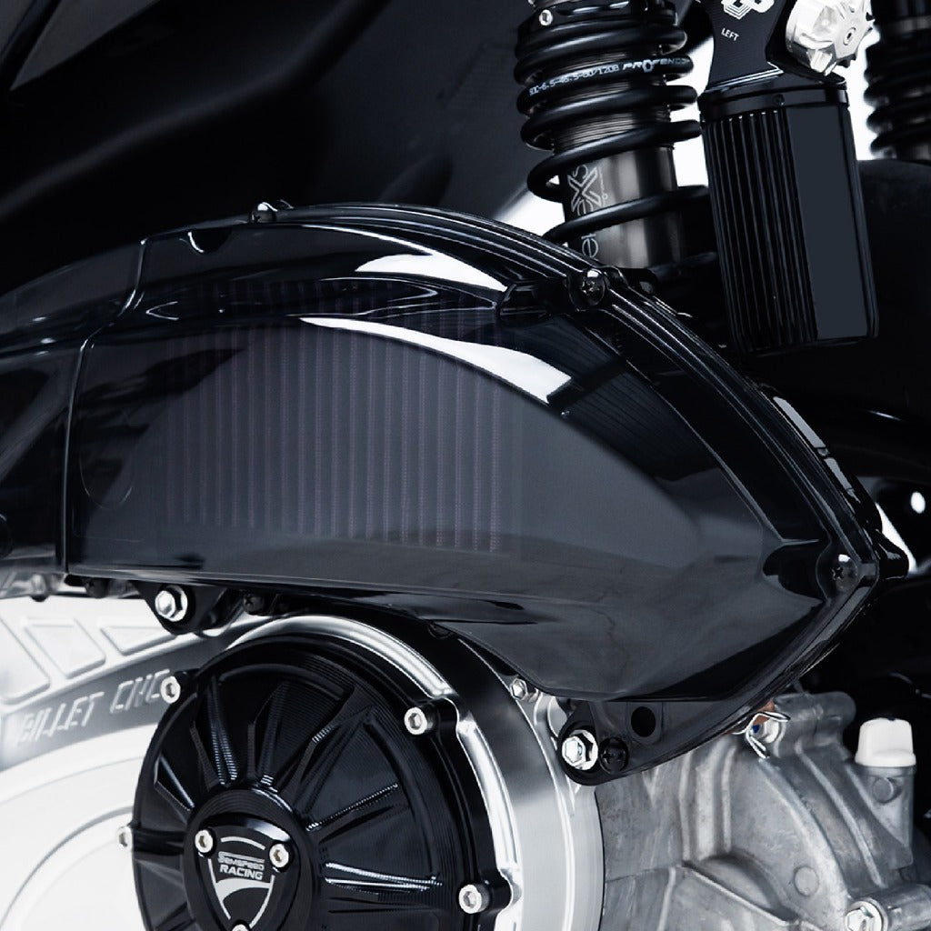 NEMO Air Filter Cover Transparent Yamaha Aerox and NMAX - Alternate View