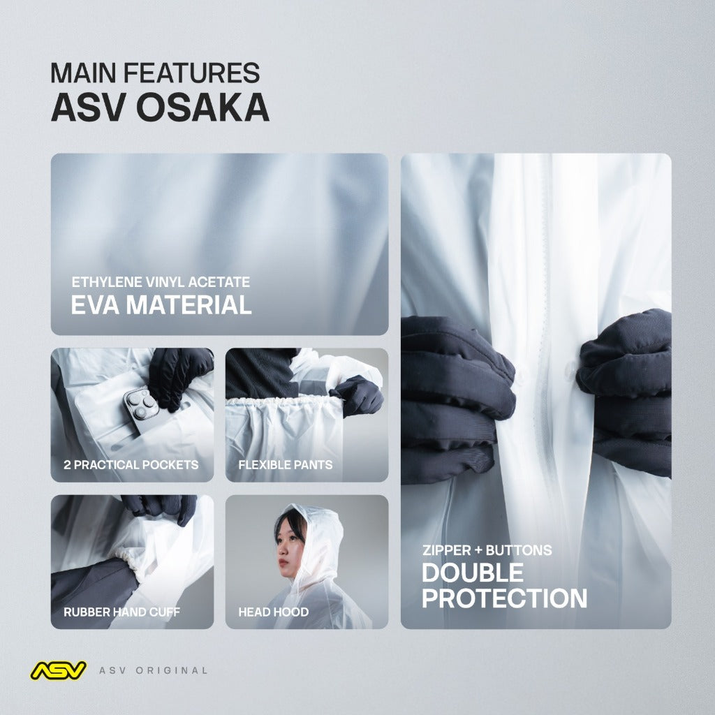 Jas Hujan Adjuster ASV Osaka Bahan EVA