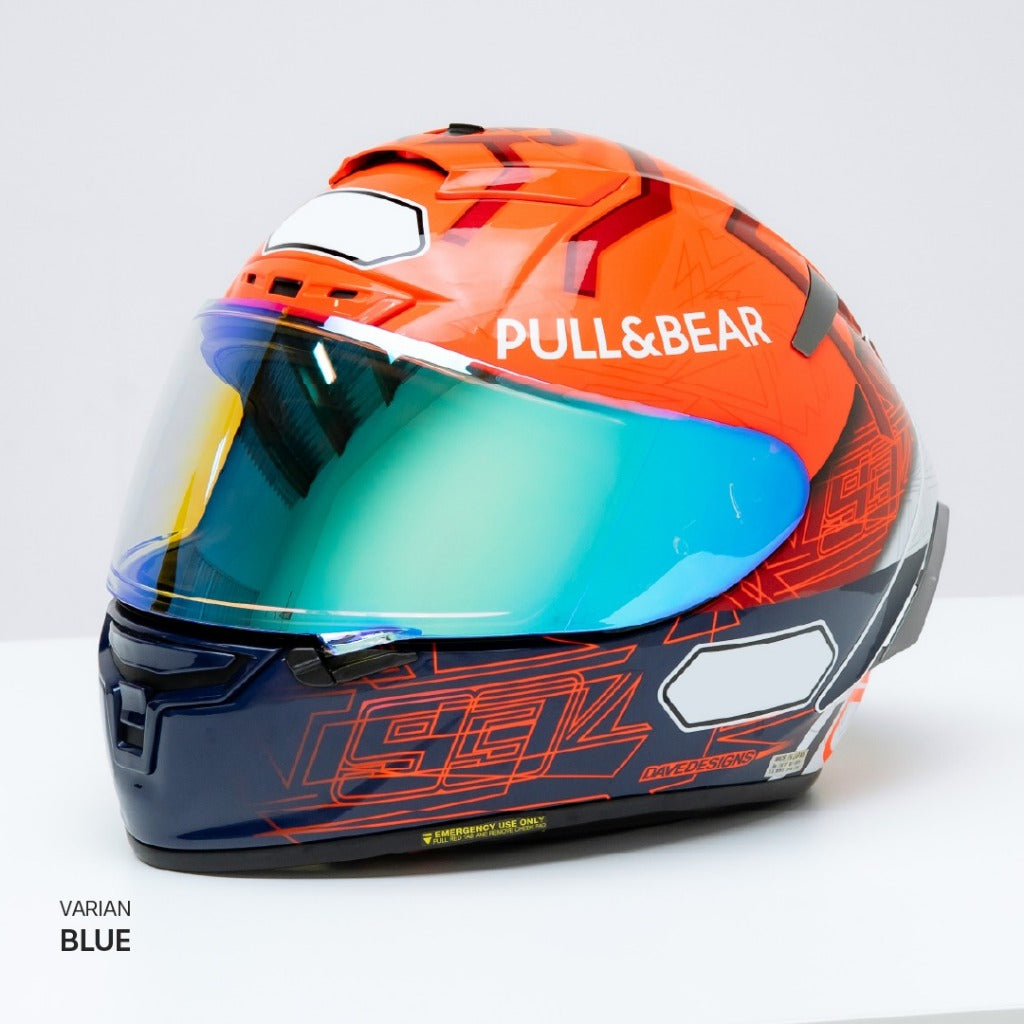 Clean Mirror Helm Photochromic Iridium Visor X14 - Alternate View