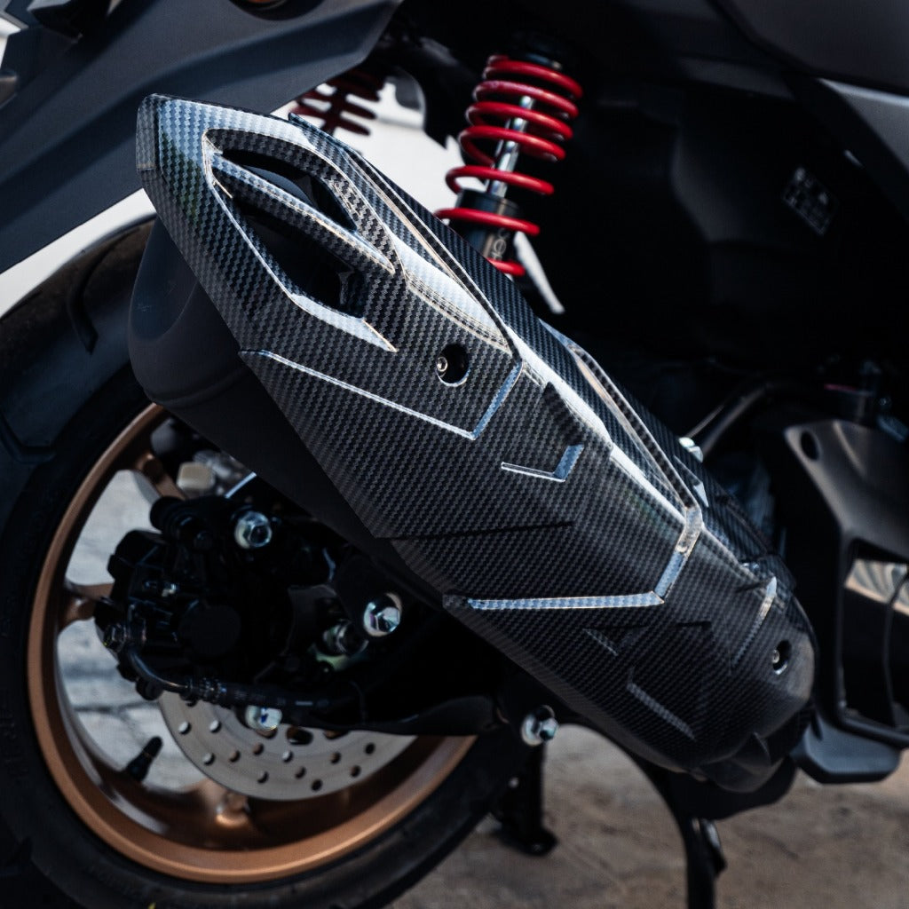 NEMO Protector / Cover Exhaust Carbon Yamaha NMAX Connected, Turbo, Neo, Lexi 155, Aerox Connected and Alpha