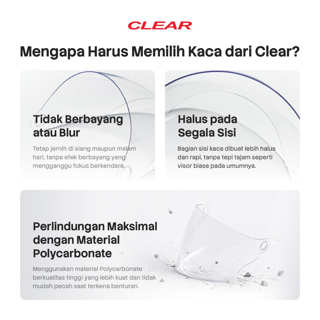 Clear Mirror Helm / Visor 15 Helm Takachi / J-Star