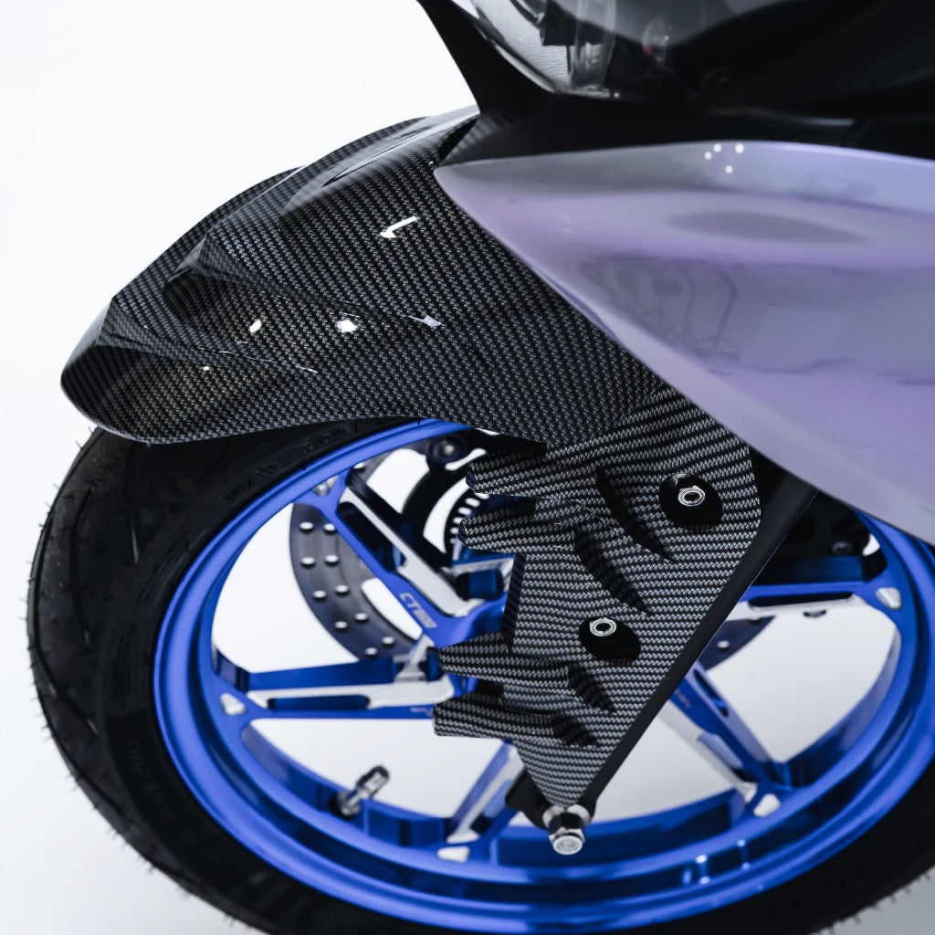 NEMO Spakboard Front Carbon + Kupingan Aerox Old and Connected (2017-2024) Type Shark