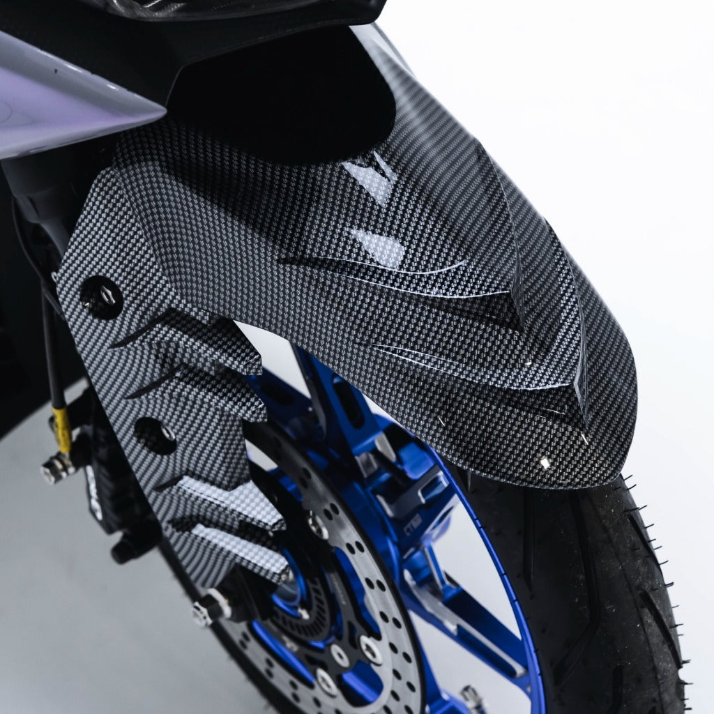 NEMO Spakboard Front Carbon + Kupingan Aerox Old and Connected (2017-2024) Type Shark - Alternate View