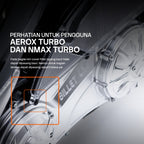 Nemo Cover Air Filter Flat Transparent Aerox (Connected, Alpha, Turbo) and NMAX (Connected, Turbo, Neo)