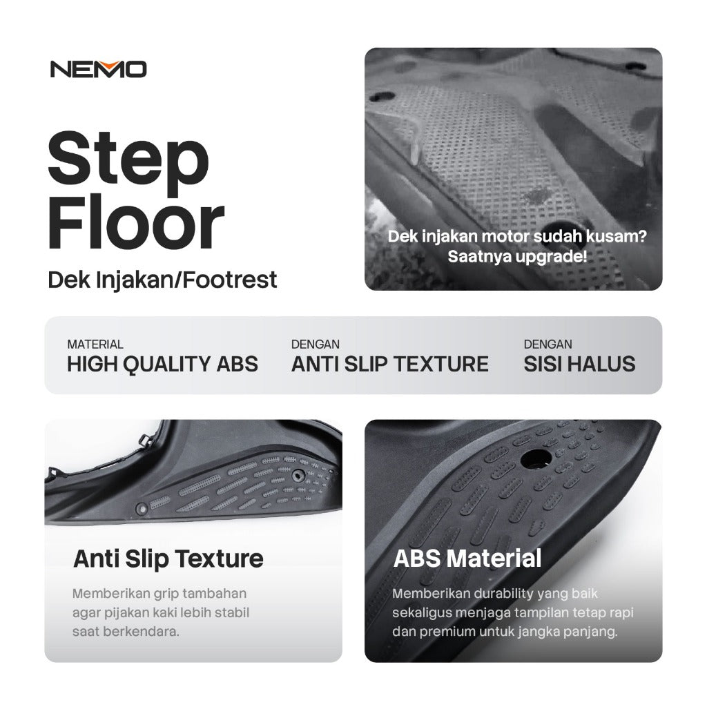Nemo Step Floor / Dek Injakan Scoopy Old Karbu (2010-2013)